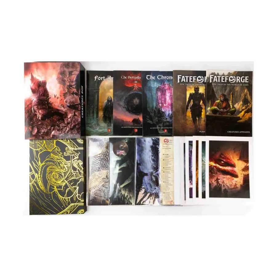 

Набор Fateforge Kickstarter № 3 — 6 книг + бокс-сет + дополнительные материалы, Fateforge 5e (Studio Agate)