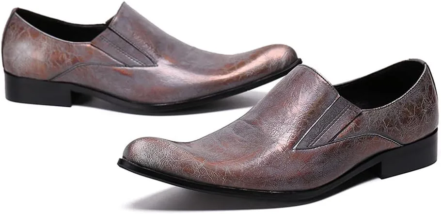 

Мокасины Santimon Mens Slip On Loafers - комфортная повседневная обувь из натуральной кожи для вечеринок, путешествий, свадеб и дискотек, розовый