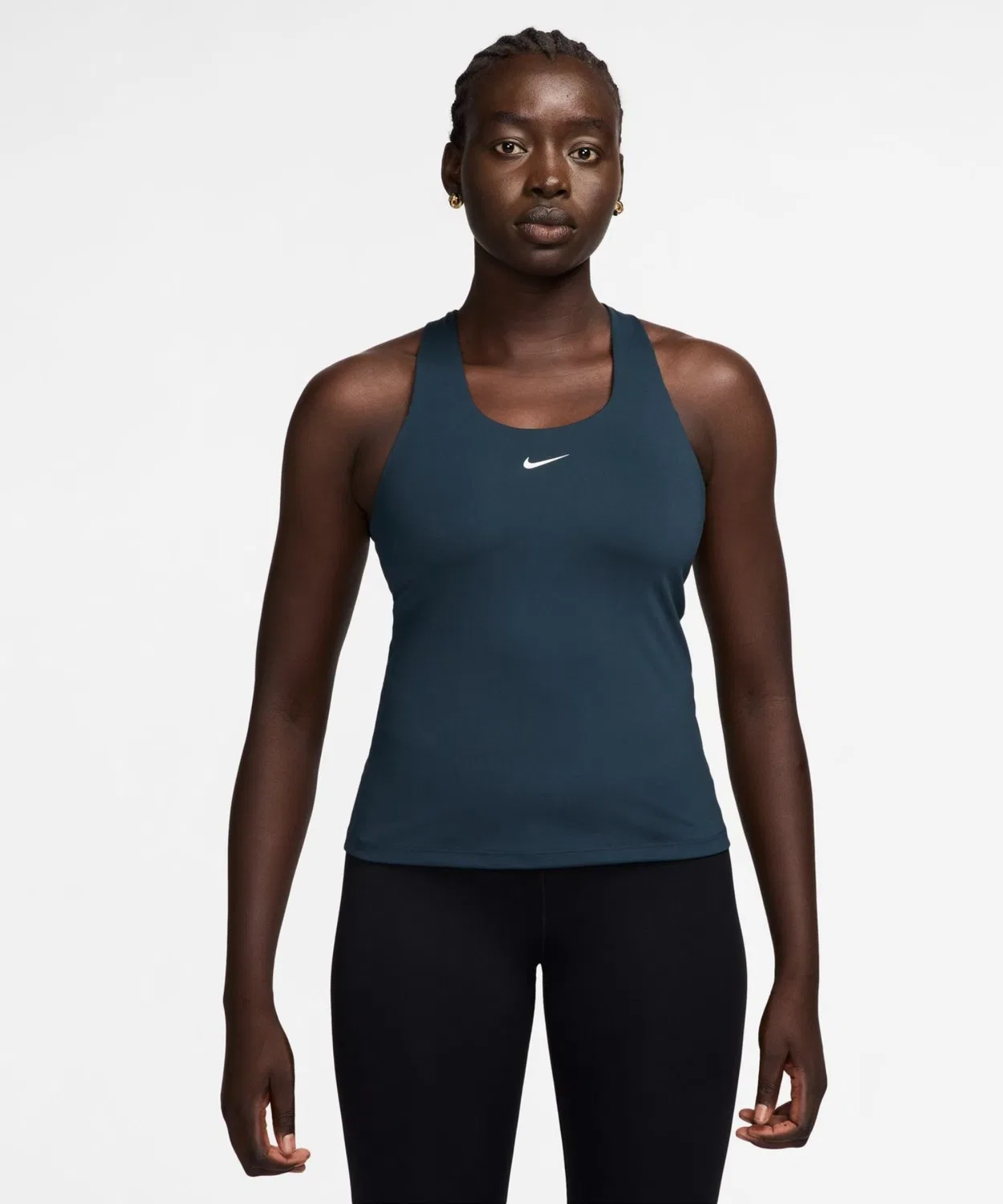 Топ Nike DF Swish Tank Bra тёмно-синий