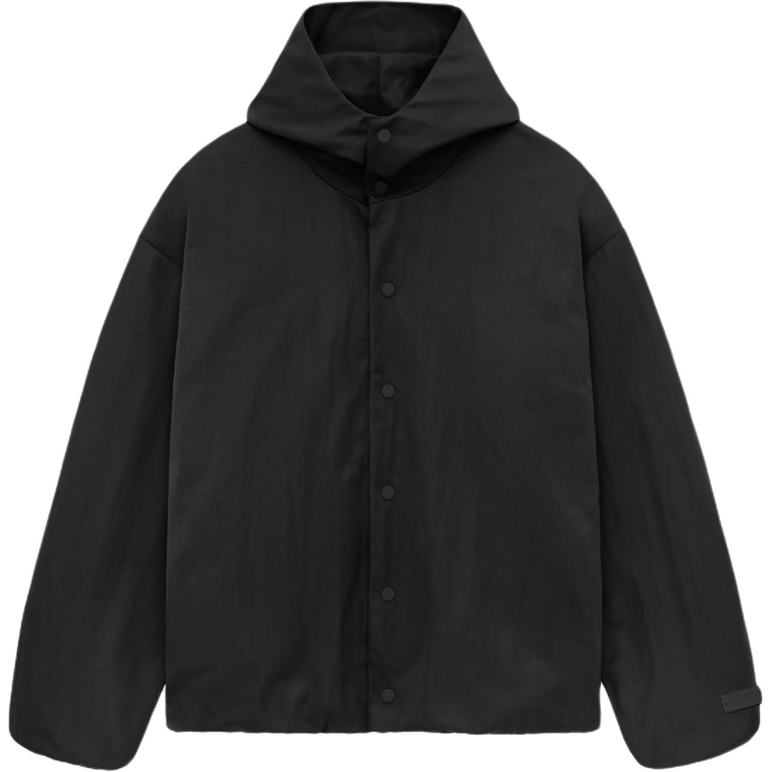 Куртка Coaches из текстурированного нейлона с капюшоном Fear Of God Essentials, цвет Obsidian Black/BLACK — фото 2