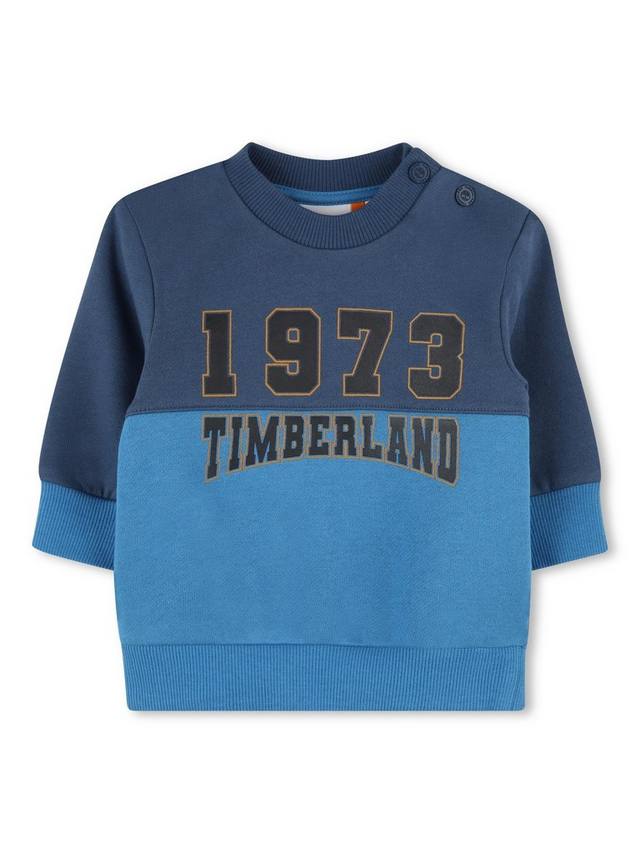 

Толстовка с цветным блоком с логотипом baby Timberland, цвет Blue/Navy
