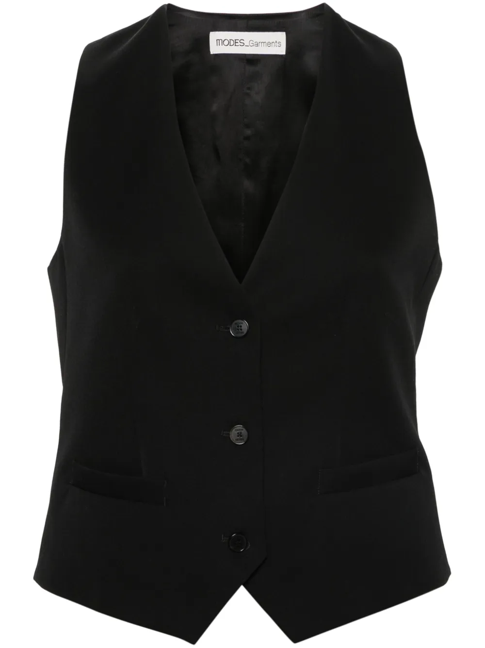 

Габардиновый жилет MODES GARMENTS, черный