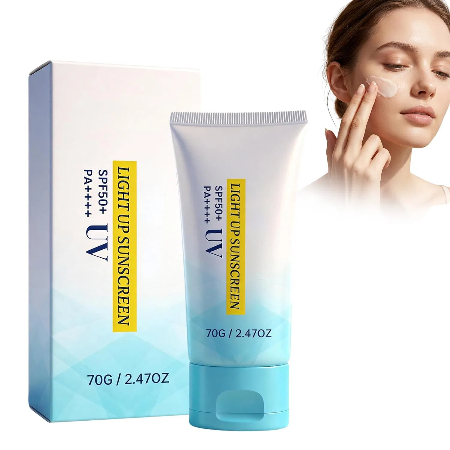 Солнцезащитная эссенция UV Aqua Lightup Essence SPF 50+ PA++++ Generic, 1 Piece.