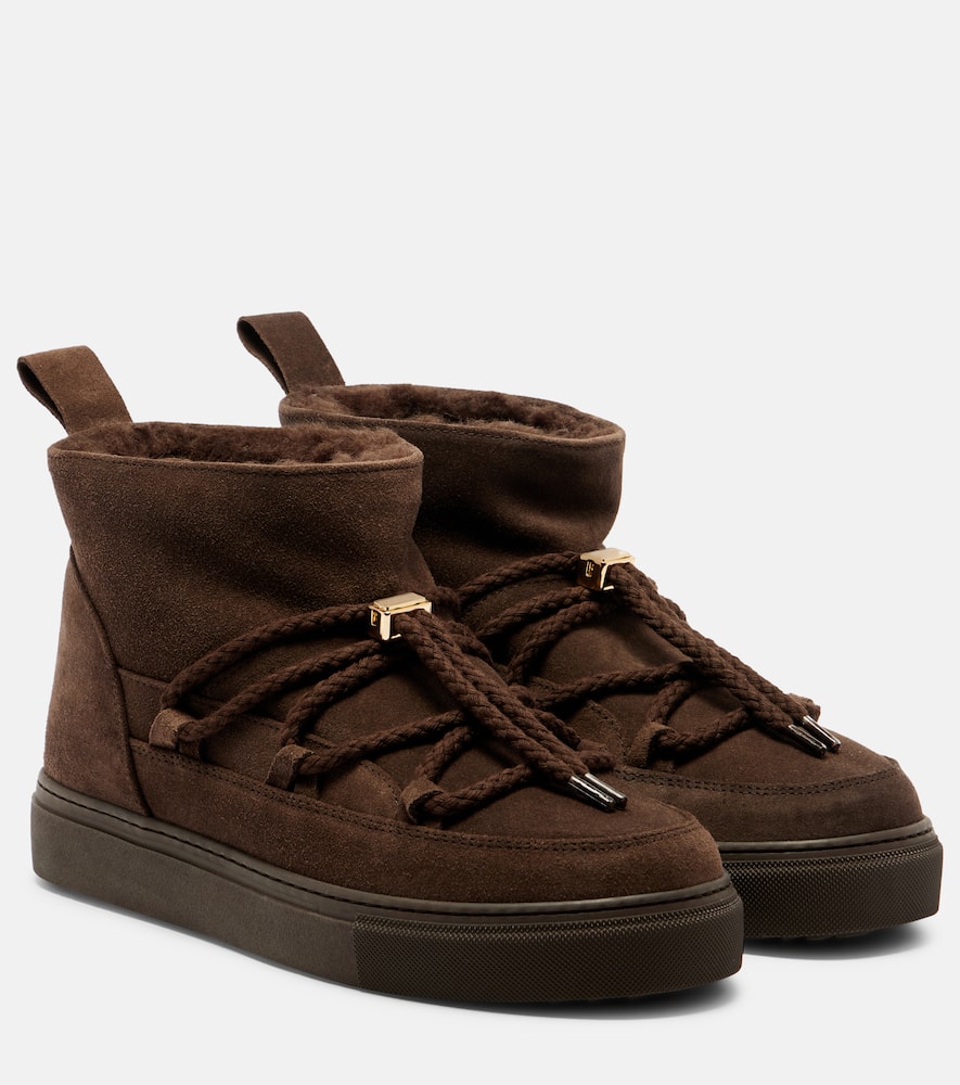 Классические низкие замшевые снегоступы Inuikii, Dark Brown