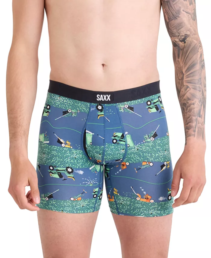 

Мужские боксеры Vibe Xtra Slim-Fit с принтом SAXX, синий