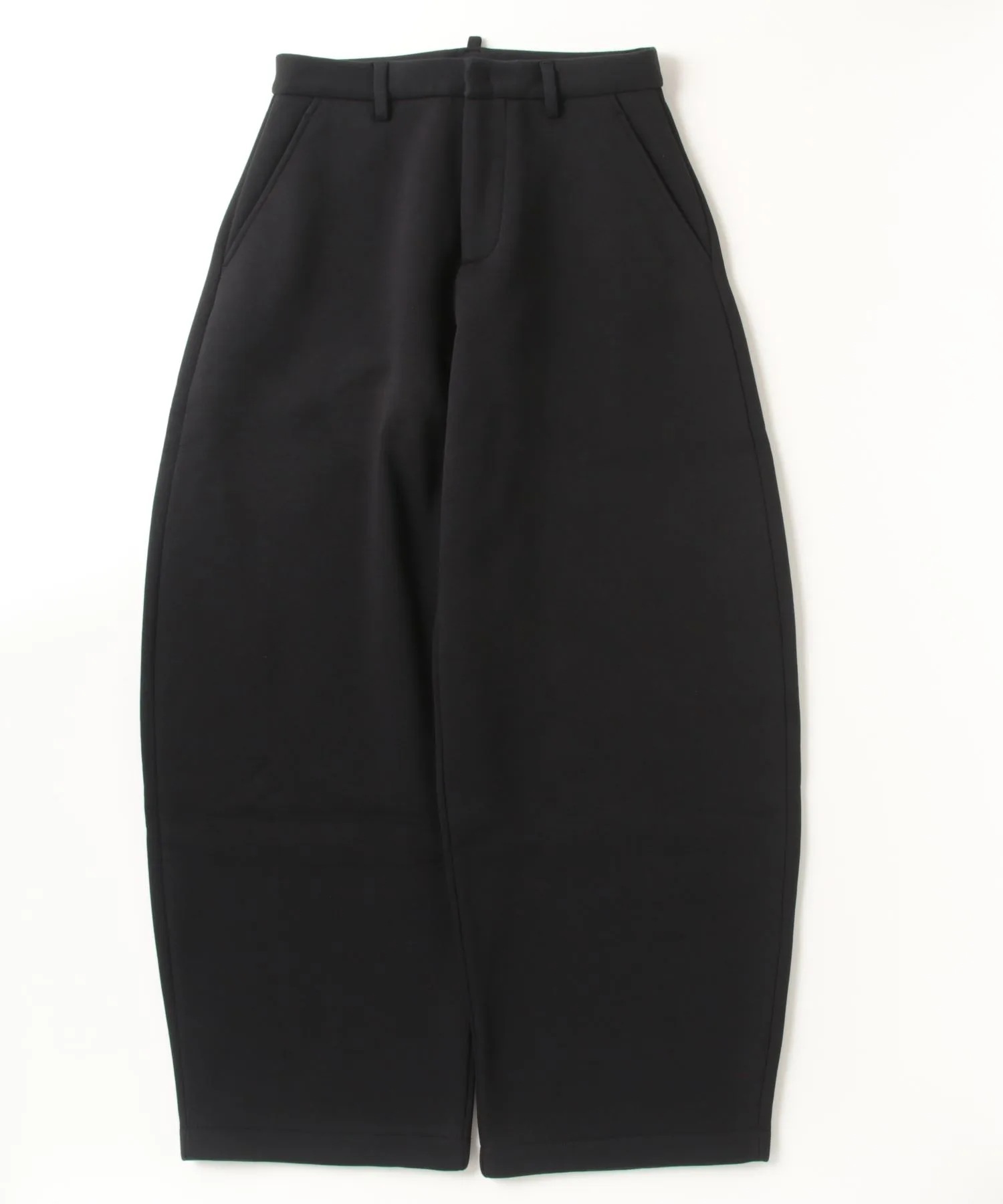 Женские брюки широкие хлопковые Amelia Pant DSQUARED2 чёрные