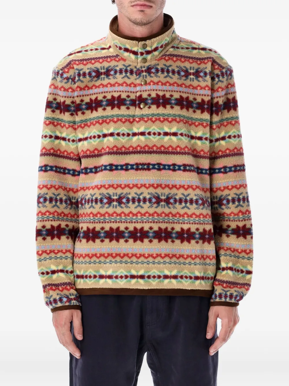 

Узорчатый кардиган на пуговицах Polo Ralph Lauren, нейтральный