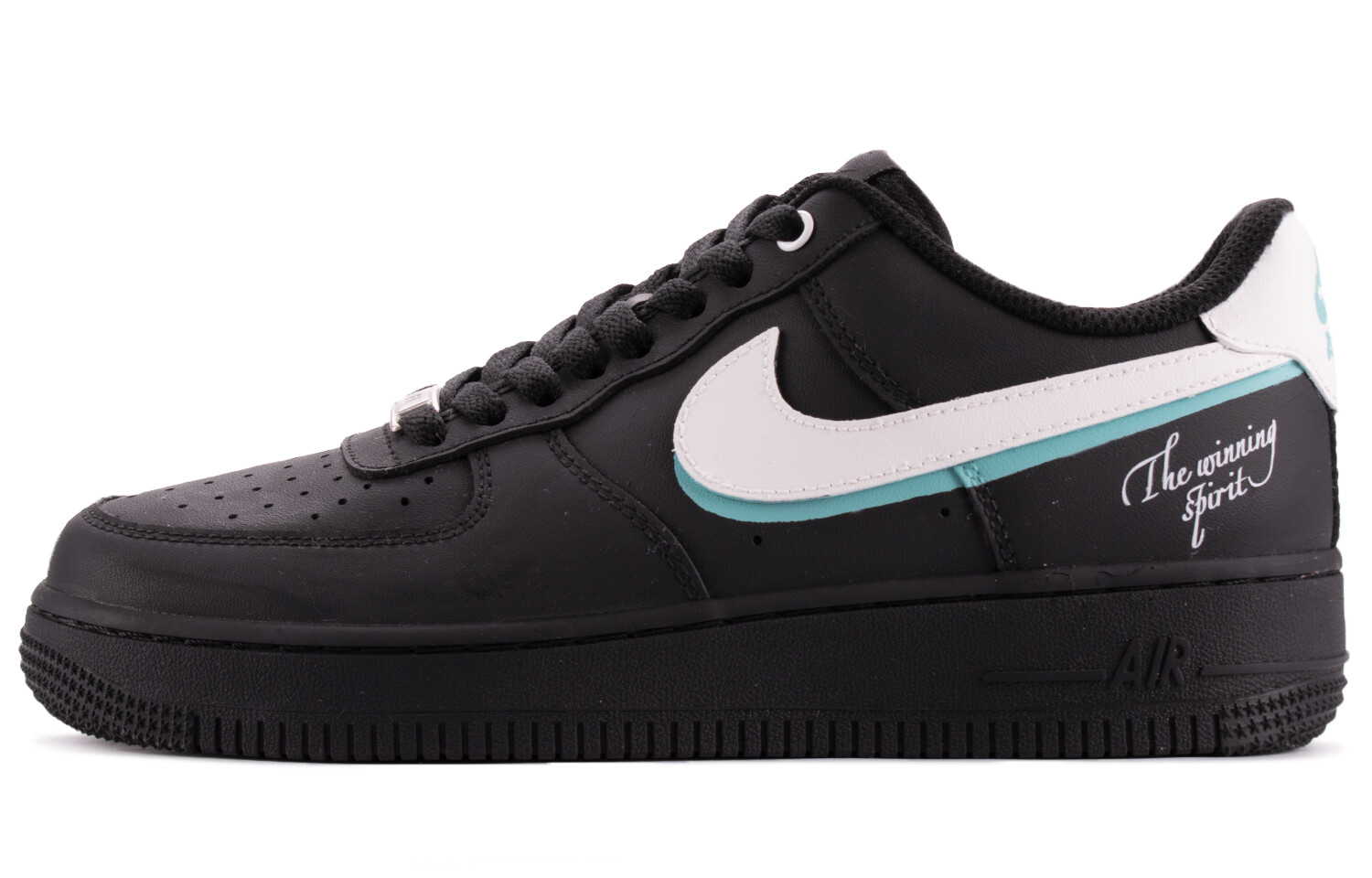 

Кроссовки Air Force 1 для скейтбординга мужские с низким верхом, черный/белый/синий Nike