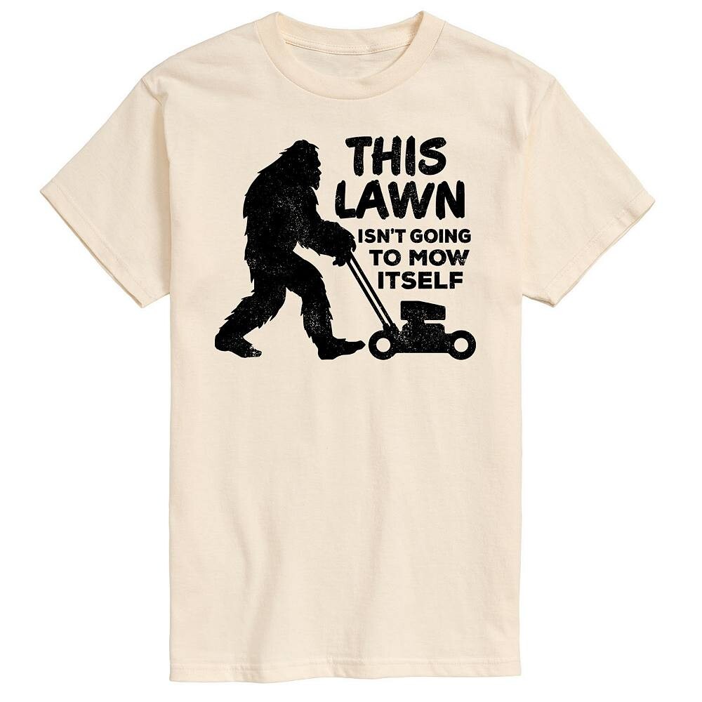 

Мужская футболка с рисунком This Lawn Sasquatch Licensed Character, бежевый