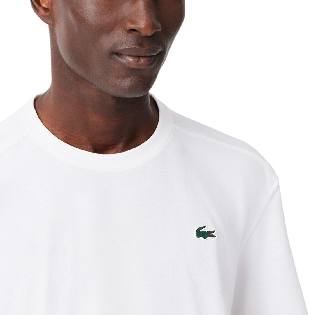 Мужская спортивная футболка Lacoste из ультрасухого хлопка, White — фото 2
