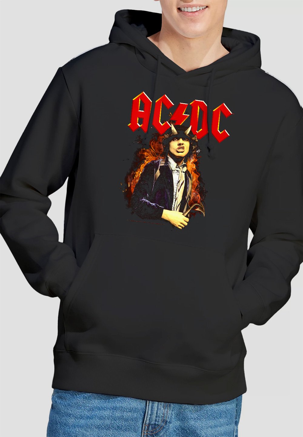 

Толстовка AC/DC FIRE AND HORNS Cotton Soul, черный
