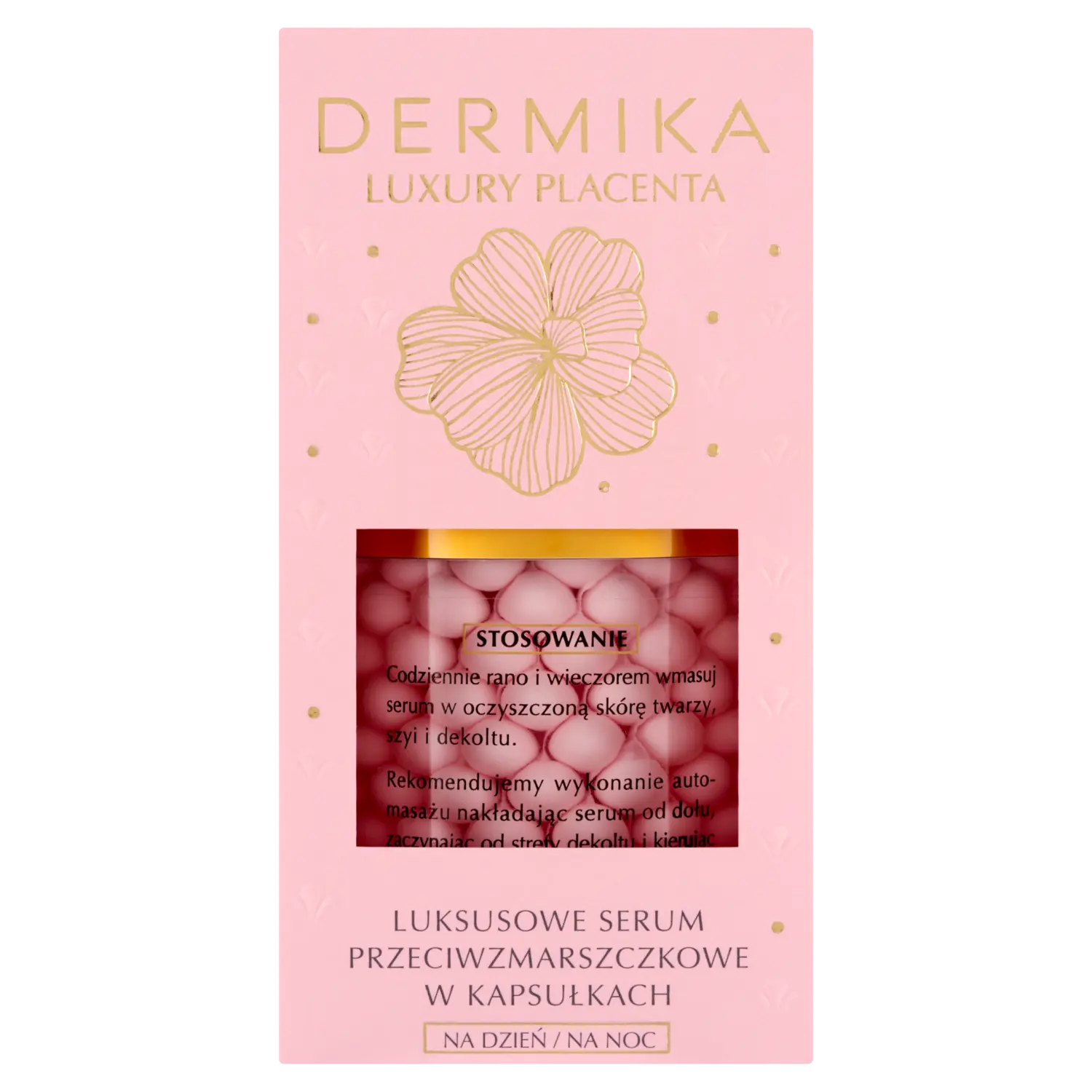

Роскошная сыворотка против морщин в капсулах для дня и ночи для лица Dermika Luxury Placenta, 60г