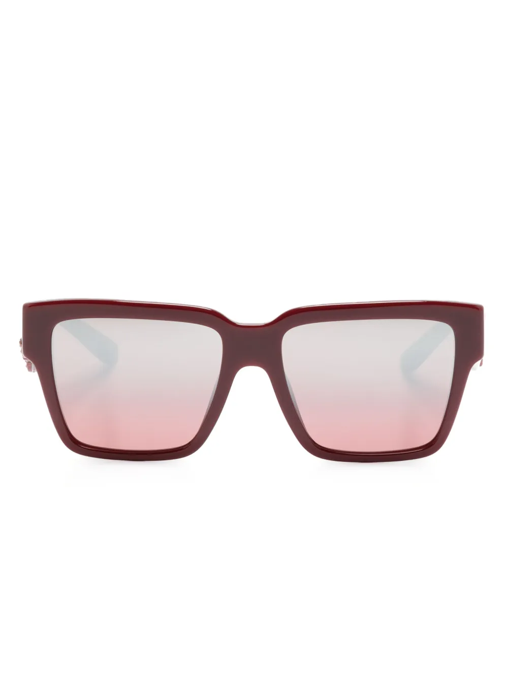 

Солнцезащитные очки в прямоугольной оправе с логотипом Dolce & Gabbana Eyewear, красный