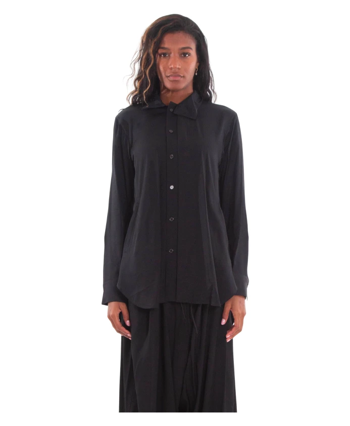

Рубашка из вискозной саржи Y-3, черный