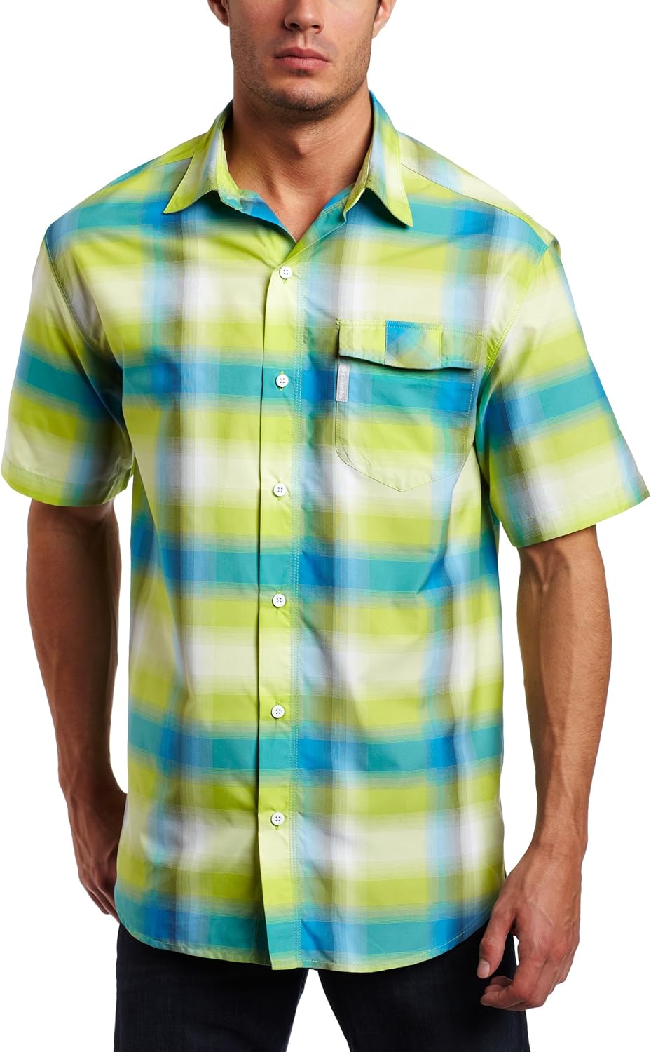 

Columbia мужская футболка с коротким рукавом в клетку, Green Glow, Зеленый, Columbia мужская футболка с коротким рукавом в клетку, Green Glow