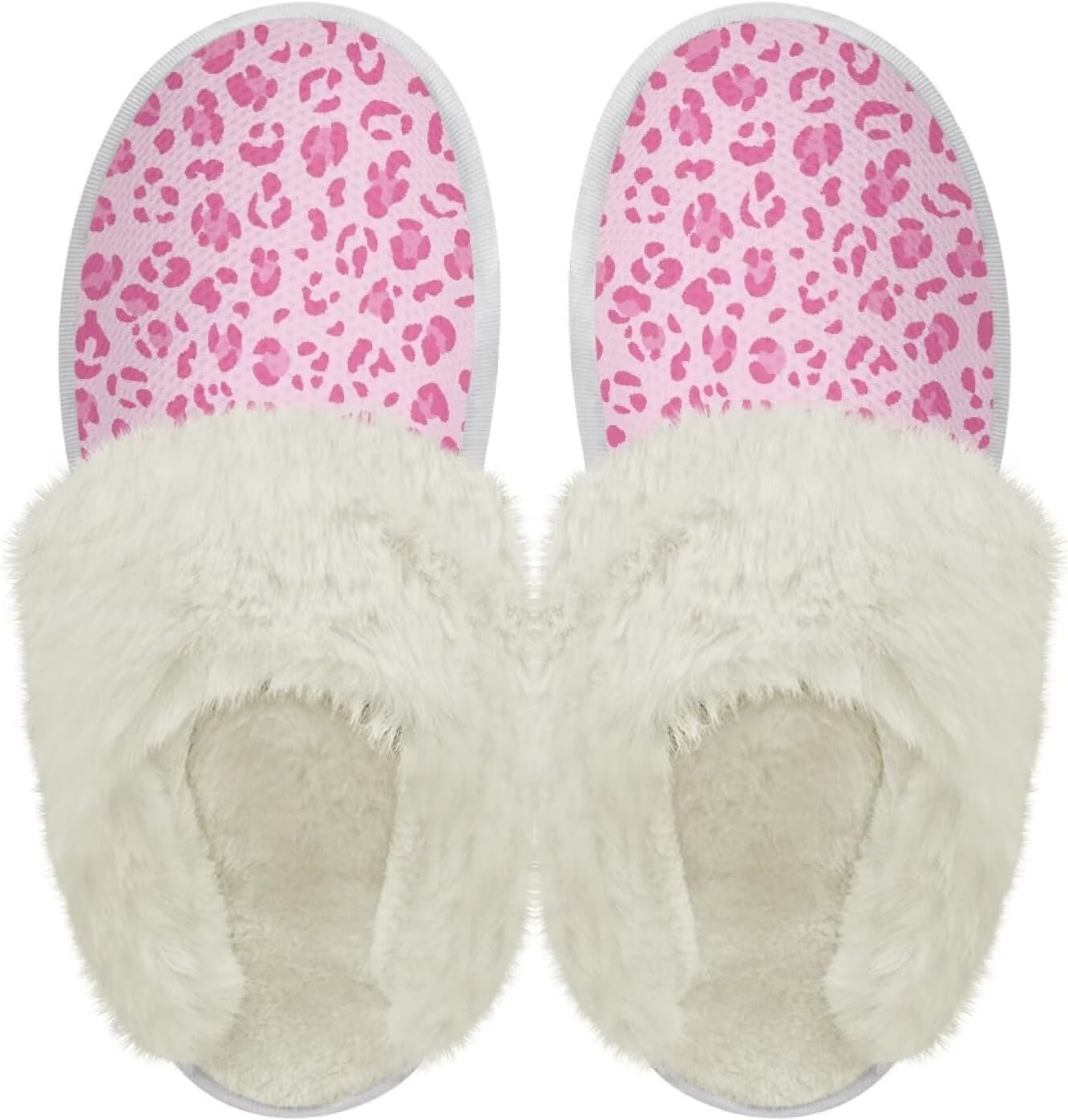 

Шлепанцы с пушистой отделкой Chaqlin для женщин и мужчин, широкие для дома, с толстой подошвой, фланелевые, для улицы и дома, противоскользящие, зимние теплые тапочки, розовый