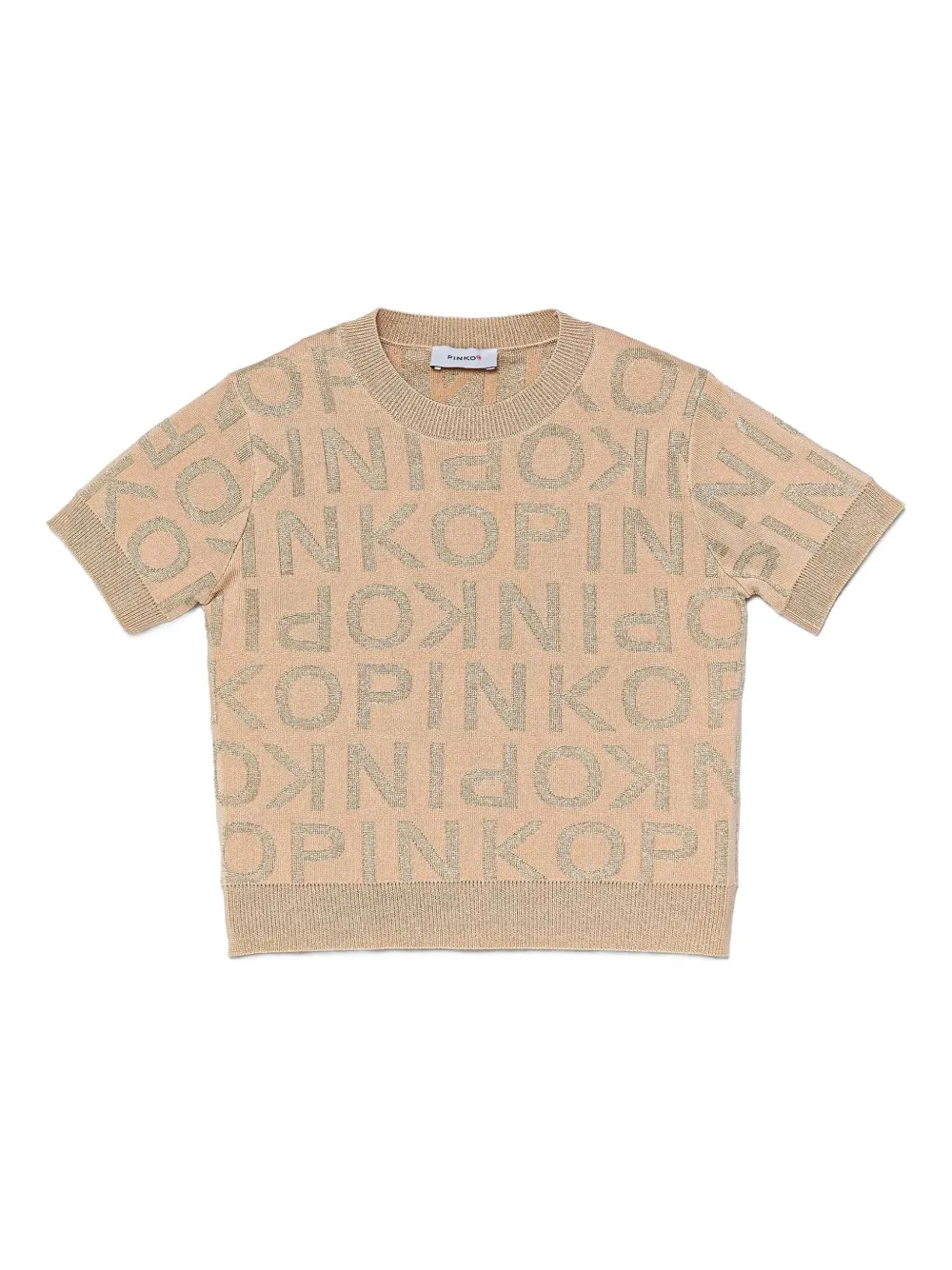 

Футболка с логотипом Pinko Kids, розовый