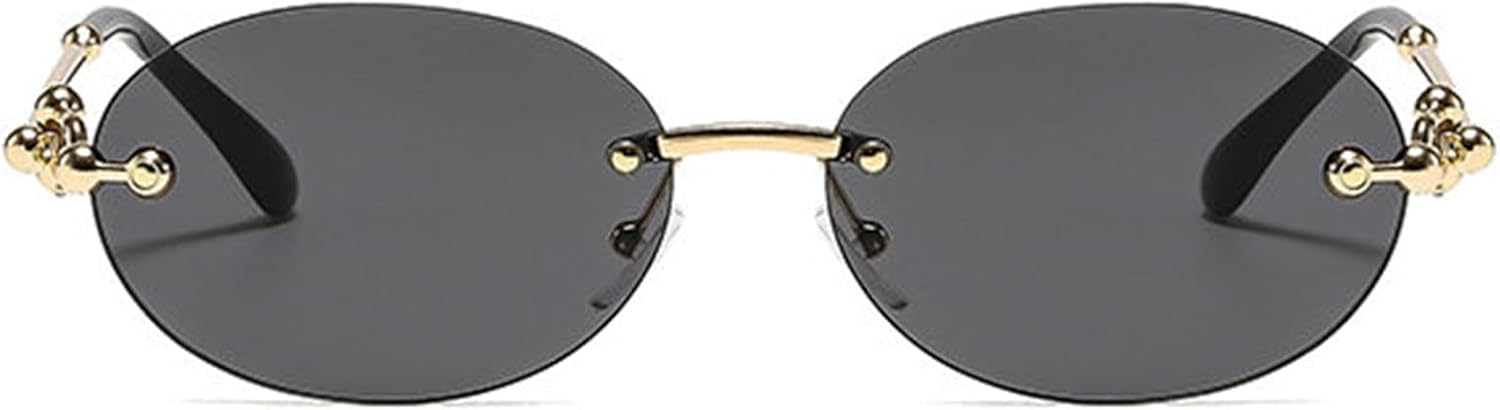 

Солнцезащитные очки Willochra без оправы, милые, ретро, ​​модные, овальной формы, для женщин и мужчин, в стиле 80-х и 90-х, маленькие, симпатичные, в круглой металлической оправе, C1