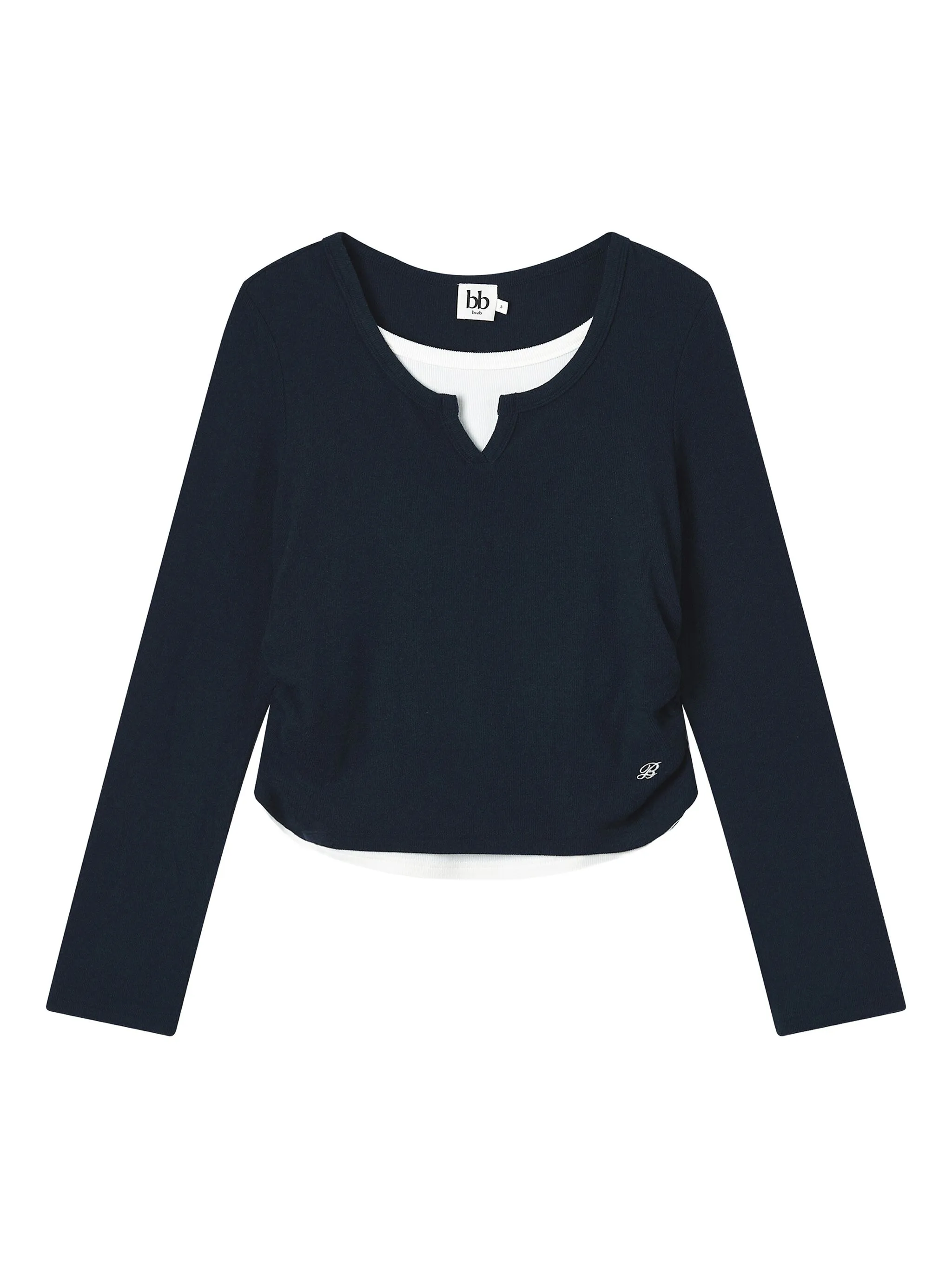 

Многослойная футболка со сборками B+Ab, синий