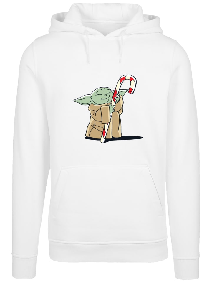 

Пуловер F4NT4STIC Hoodie Star Wars Grogu Loves Candy stick, белый