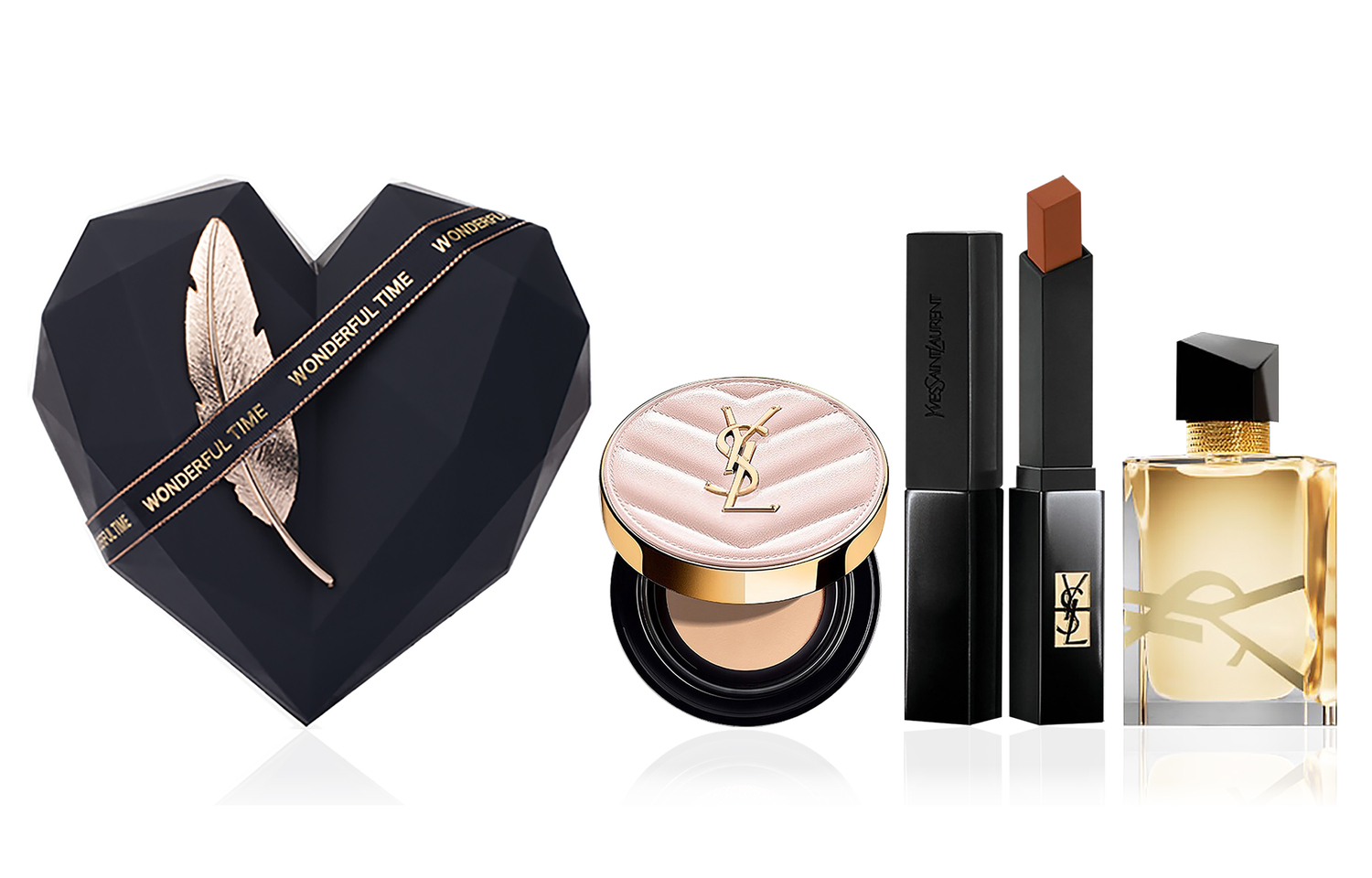 

Набор косметики для лица Luxury Pet Foundation Box с велюровым сатиновым матовым покрытием без эффекта переноса SAINT LAURENT