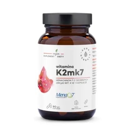 

Витамин K2Mk7 Menaq7 200 мкг 90 капсул, Aura Herbals