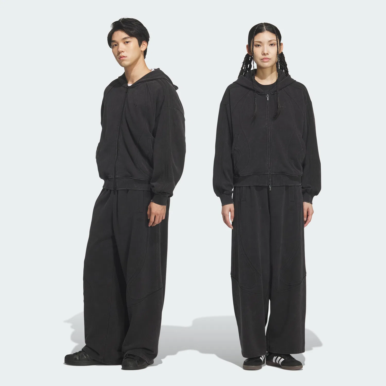 Мужские чёрные спортивные брюки Adidas TG
