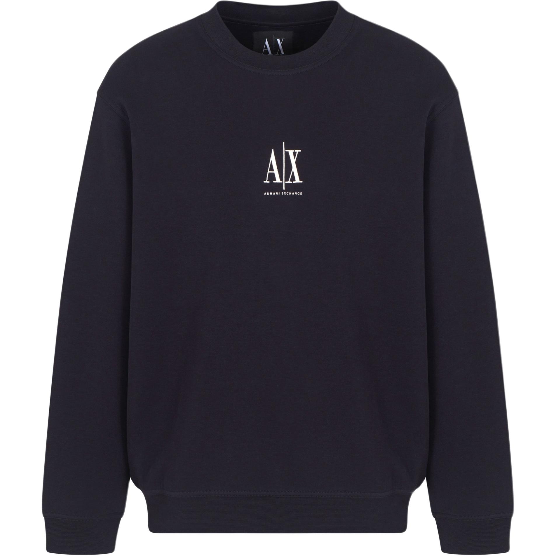 

Свитер с вышитым логотипом ARMANI EXCHANGE, синий