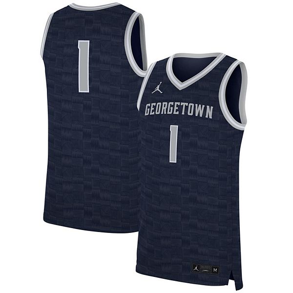 

Мужская реплика футболки Georgetown Hoyas #1 navy Nike