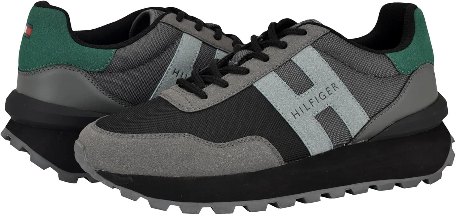 Кроссовки Tommy Hilfiger Mens Gani, серый/черный — фото 4
