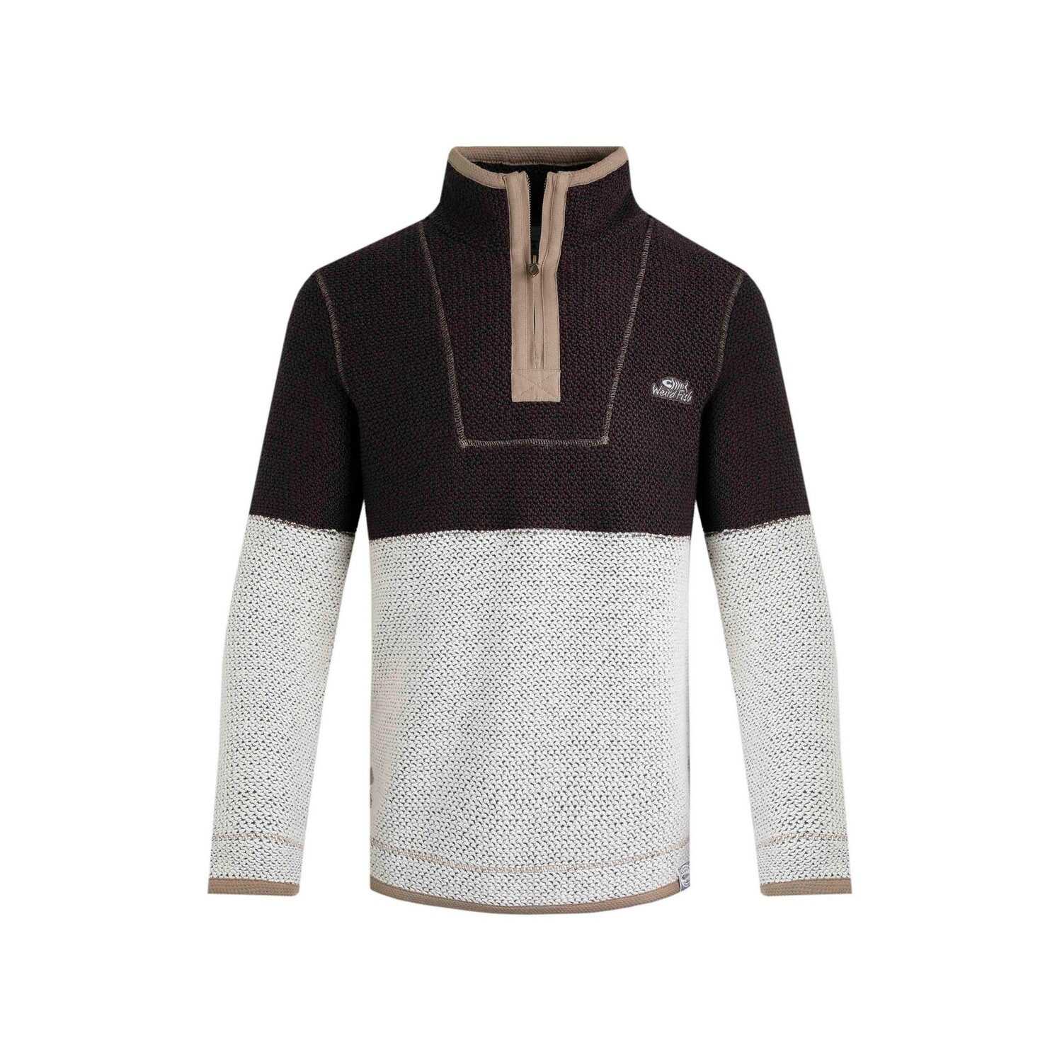 

Свитер "kielder limited edition" с короткой молнией Weird Fish, коричневый