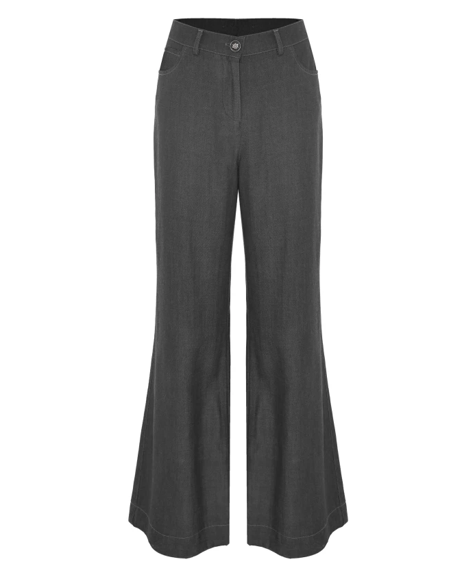 

Элегантные, простые джинсы-клеш полной длины. Kocca, серый