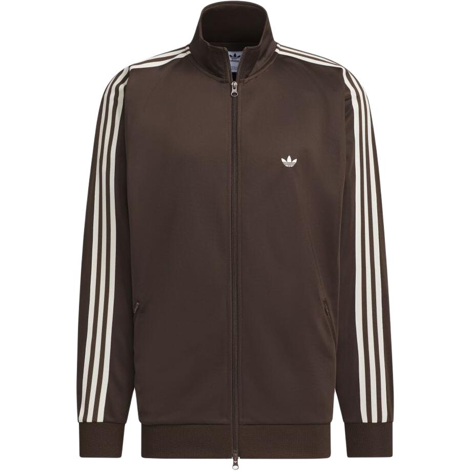 Adidas Originals Куртка Бекенбауэр спортивный костюм, Dark Brown/Iridescent White — фото 3