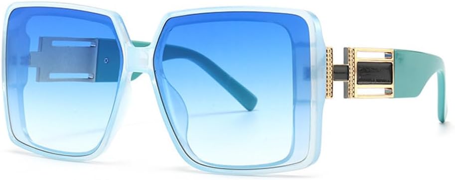 

Роскошные солнцезащитные очки для женщин и мужчин, модные винтажные солнцезащитные очки в крупной оправе, дорожные солнцезащитные очки с защитой от УФ-излучения UV400 TYUVIVO, Blue Blue