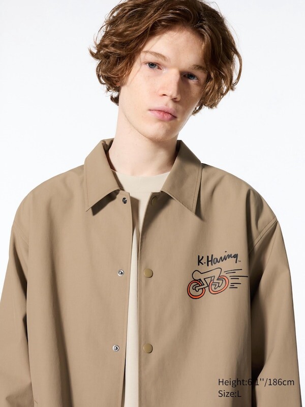 

Куртка ut graphic coach кит харинг Uniqlo, бежевый