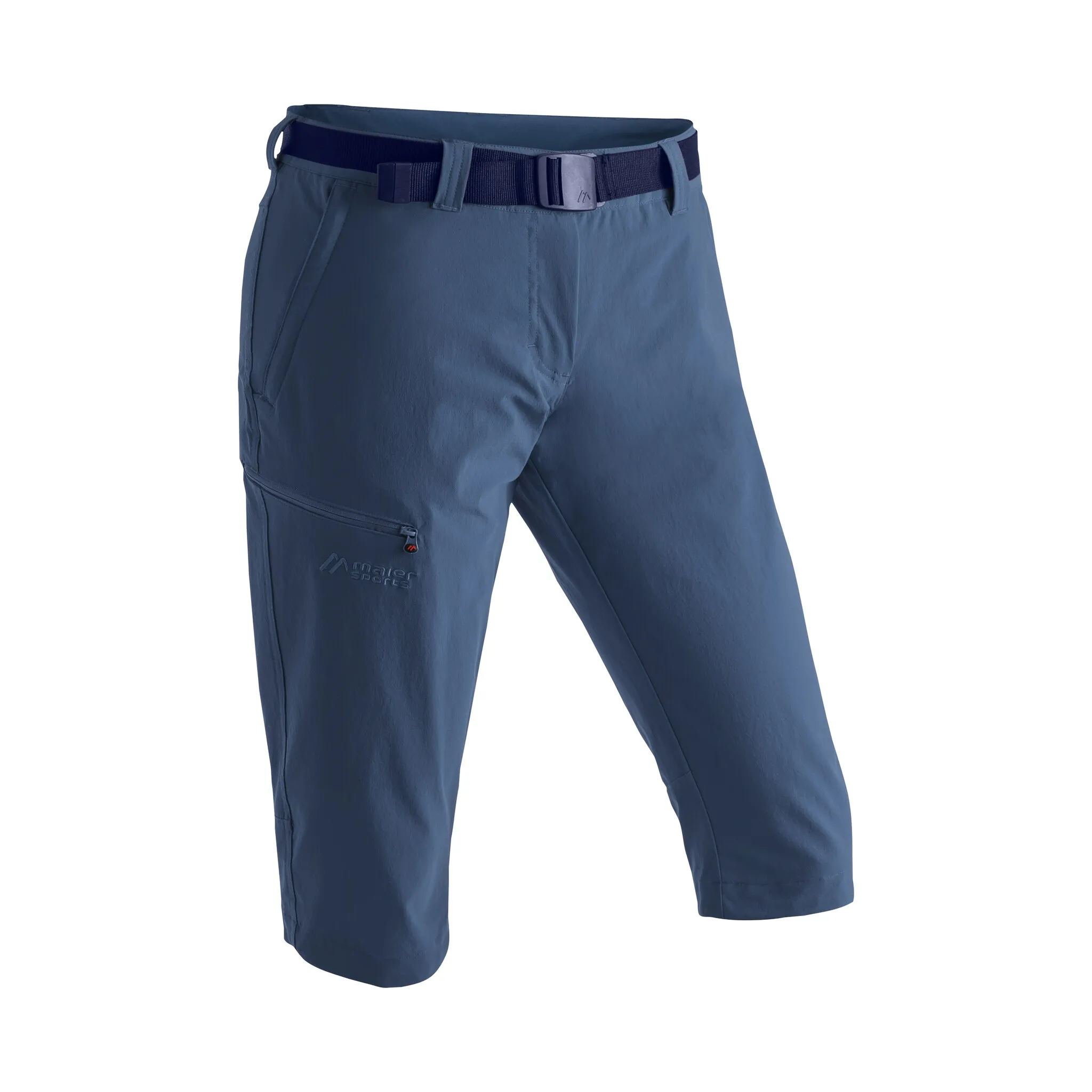 

Капри Maier Sports "Inara slim 3/4", женские походные брюки, дышащие уличные брюки, брюки 3/4 с 3 карманами, джинсовый