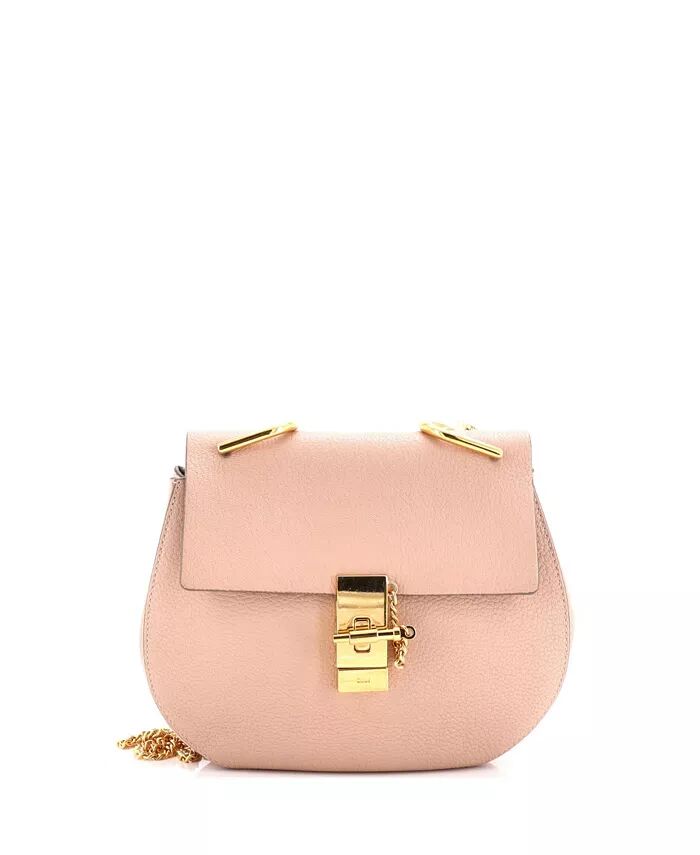 

Средняя сумка через плечо Drew из кожи Pre-Owned Chloe, розовый