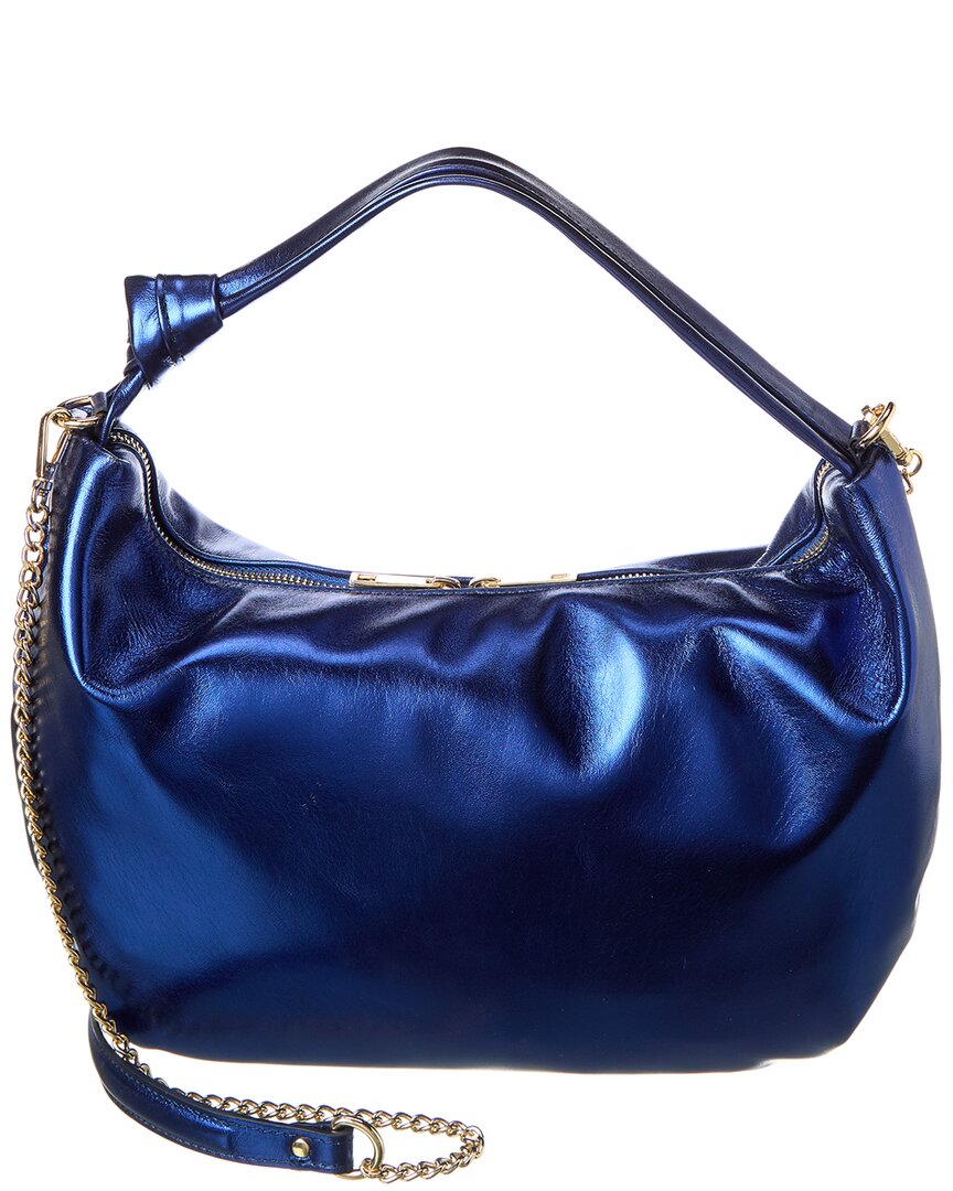 

Перман Нью-Йорк Айса Металлик Кожаная Сумка Через Плечо Persaman New York, синий