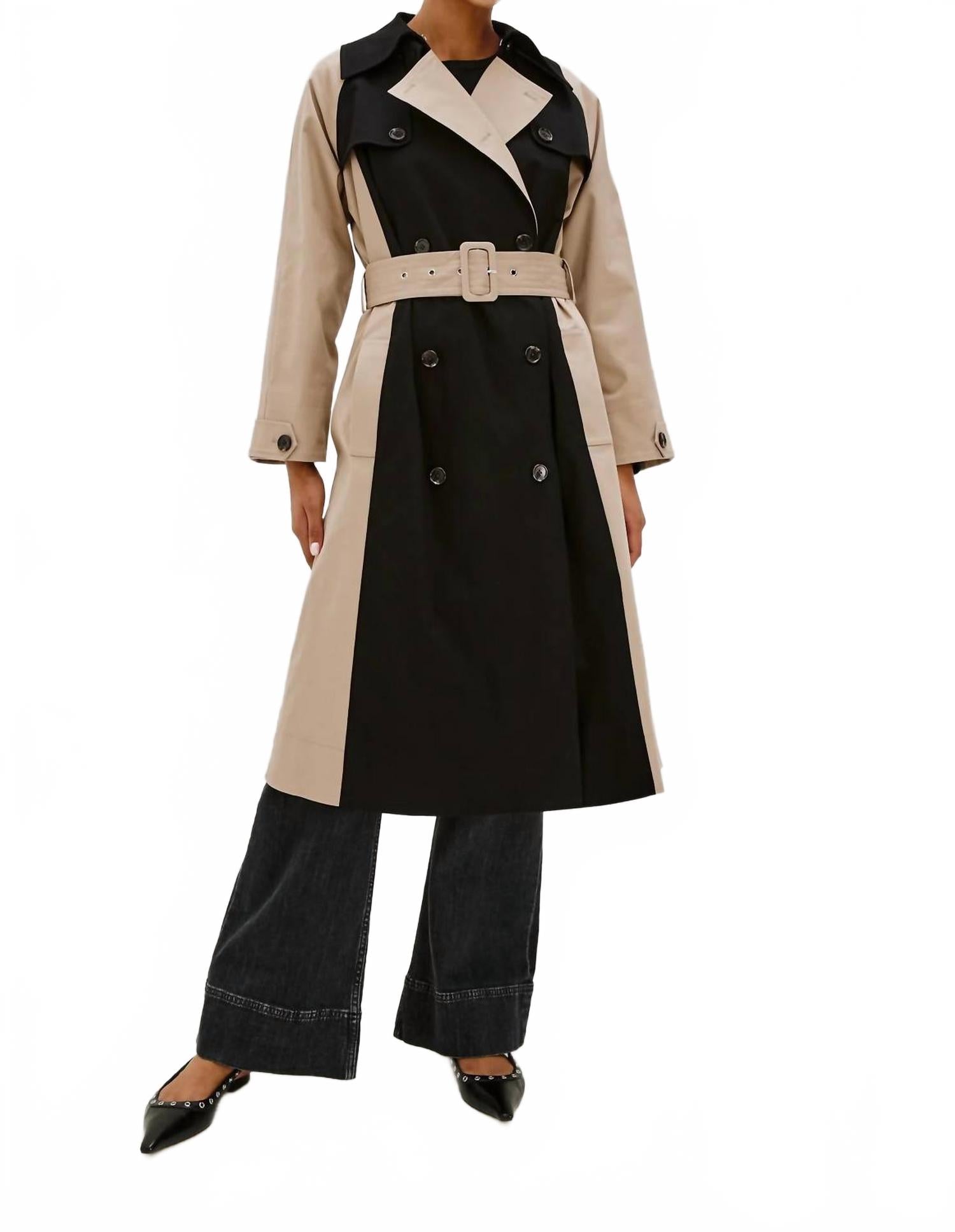 

Rails Пальто Мод, черно-бежевое