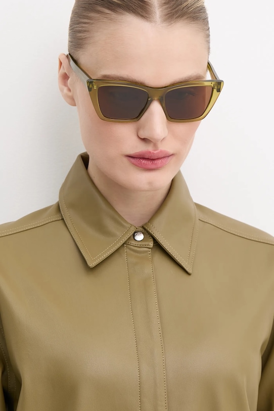 

Солнцезащитные очки Saint Laurent, зеленый