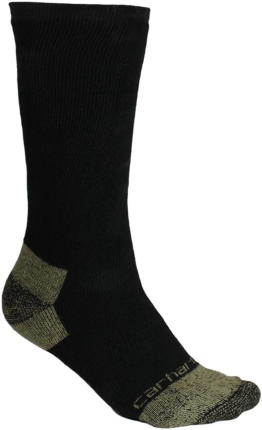 

Мужские носки Carhartt SB5552M средней плотности из хлопковой смеси со стальным носком, 2 пары, Carhartt Black