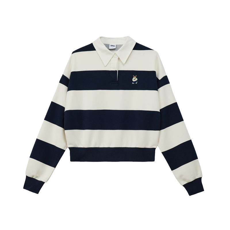 

Свитшот женский с воротником-поло SPAO, mixed color