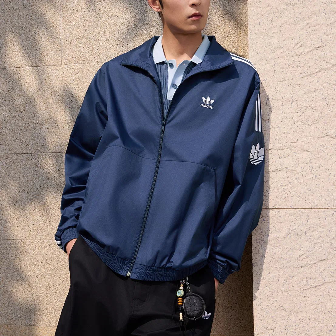 Куртка ADICOLOR TRACK TOP, унисекс Adidas Originals, Dark Indigo — фото 4