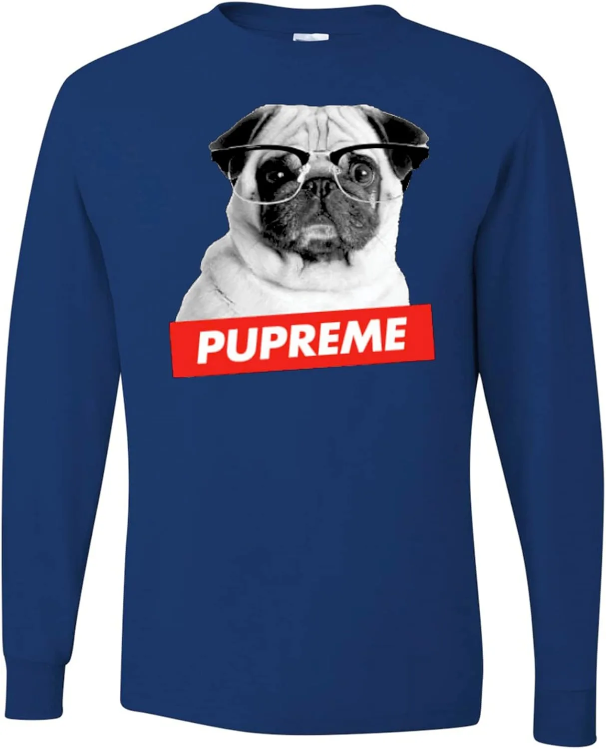 

Футболка с длинным рукавом Pug Pupreme Dog Lovers wild custom apparel