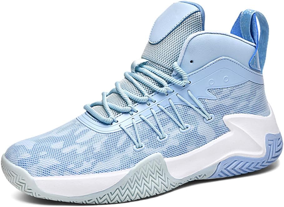 

Кроссовки MAUGELY унисекс с сеткой для баскетбола, дышащие, легкие, высокой посадки, с противоскользящей подошвой, для повседневной носки и бега на улице, синий