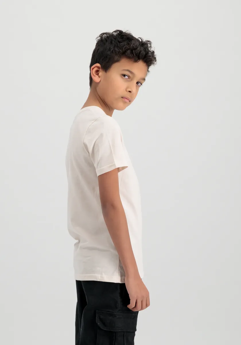 Футболка Alpha Industries " Alpha Industries Kids - Футболки Basic T с маленьким логотипом для детей/подростков", белый — фото 2