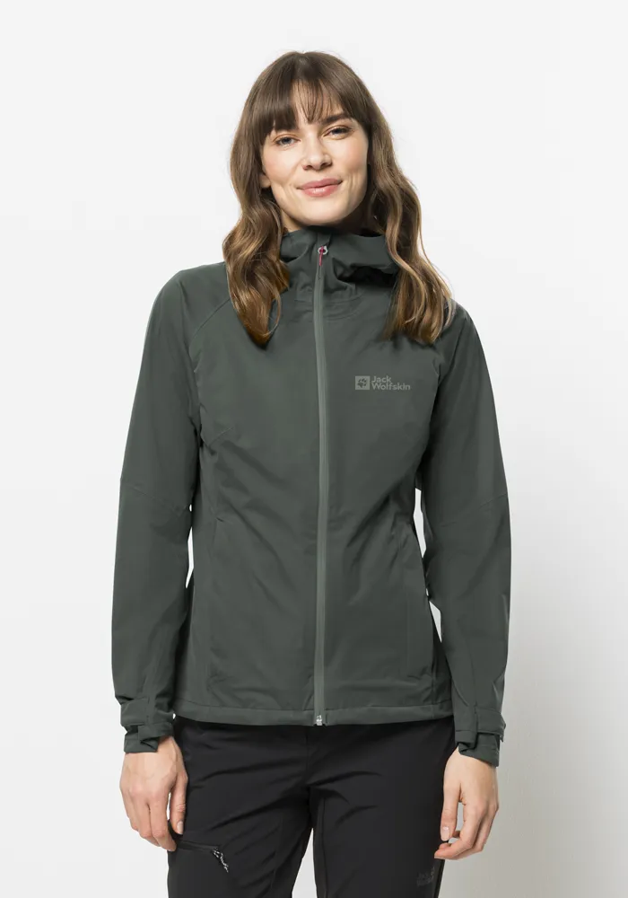 

Куртка Jack Wolfskin для активного отдыха "HIGHEST PEAK JACKET W", с капюшоном, зеленый