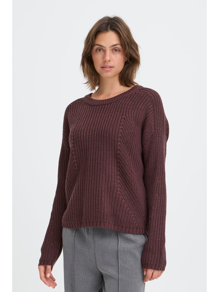 

Oxmo Вязаный свитер OXKanna коричневого цвета