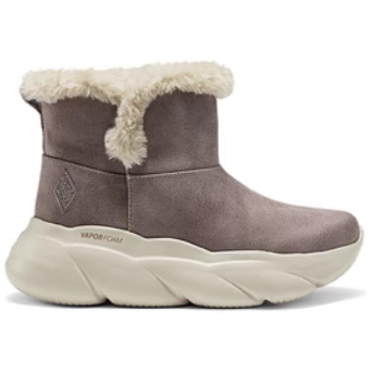 Зимние ботинки женские Skechers водонепроницаемые короткие, умбра — фото 3