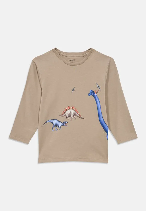 Футболка с длинными рукавами mbart ls nreg box Name It, Vintage Khaki